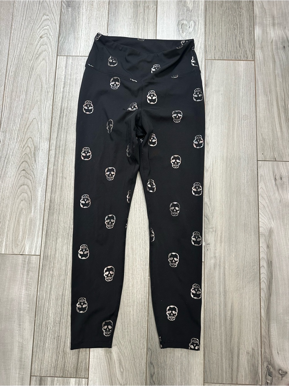 NY Collection Black Skull Print Joggers